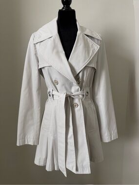 Via Spiga Women’s Double-Breasted Trench Coat - Off White